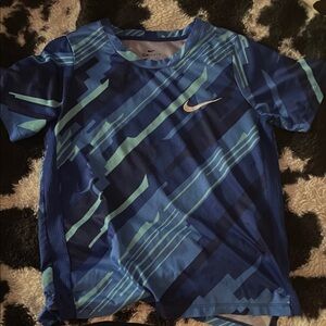 Nike Kids Blue and Green Shirt
